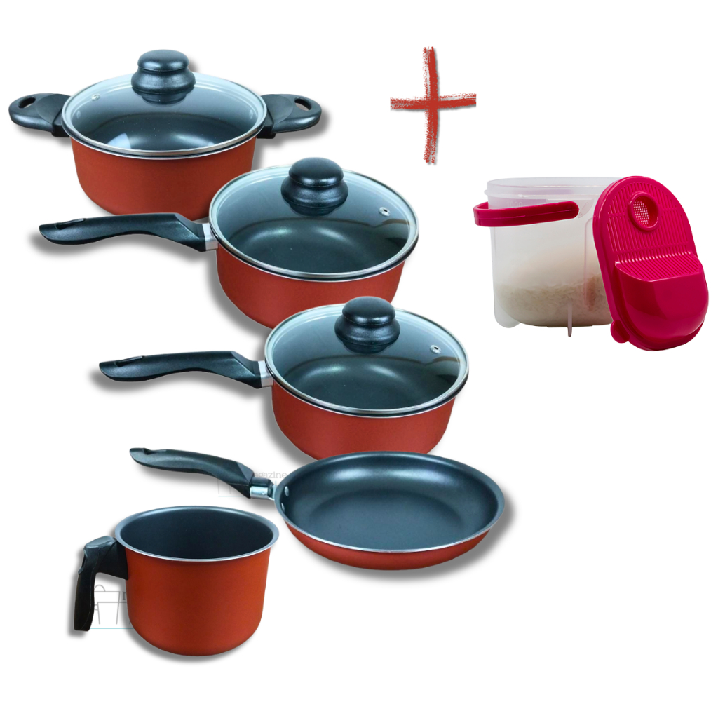 Conjunto de Panelas Antiaderente 6 Peças ...